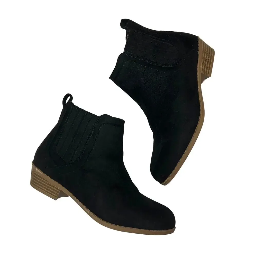 Nordstrom Girls Black Suede Bootie 2